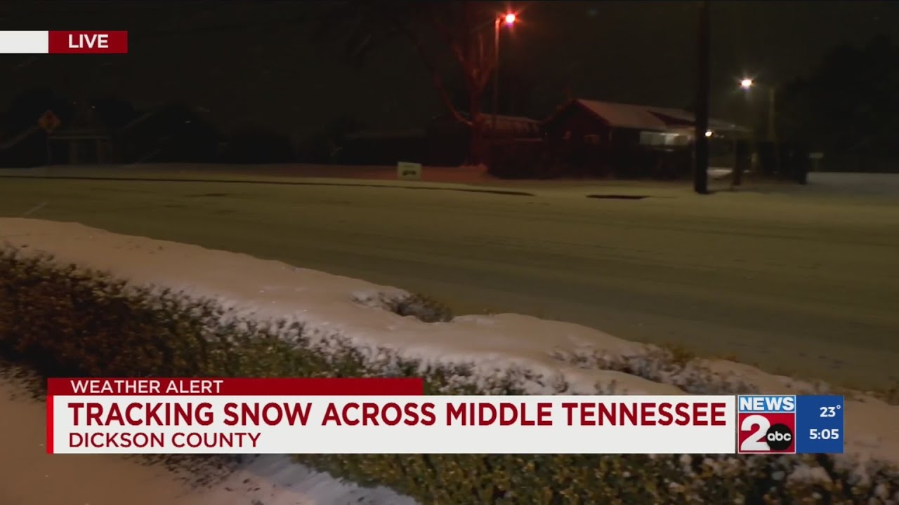 Tracking road conditions in Dickson County - YouTube