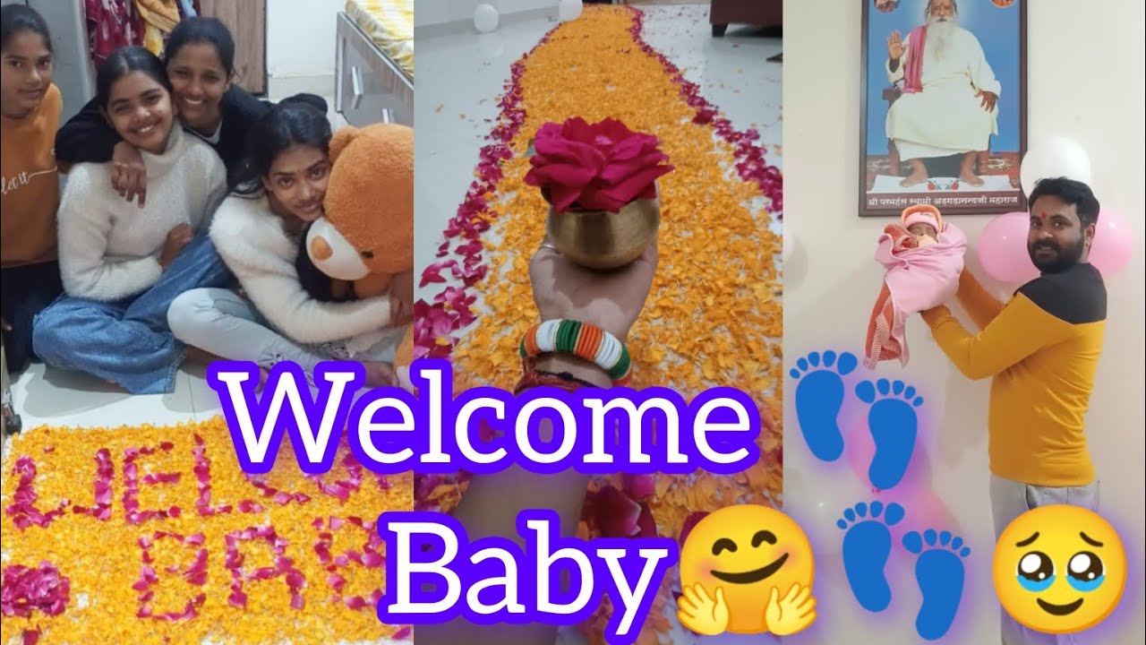 Our little Laxmi is arriving👣👶😍♥️😘 #babywelcome #newbornbaby #celebration #trandingvideos #virul♥️😘👣