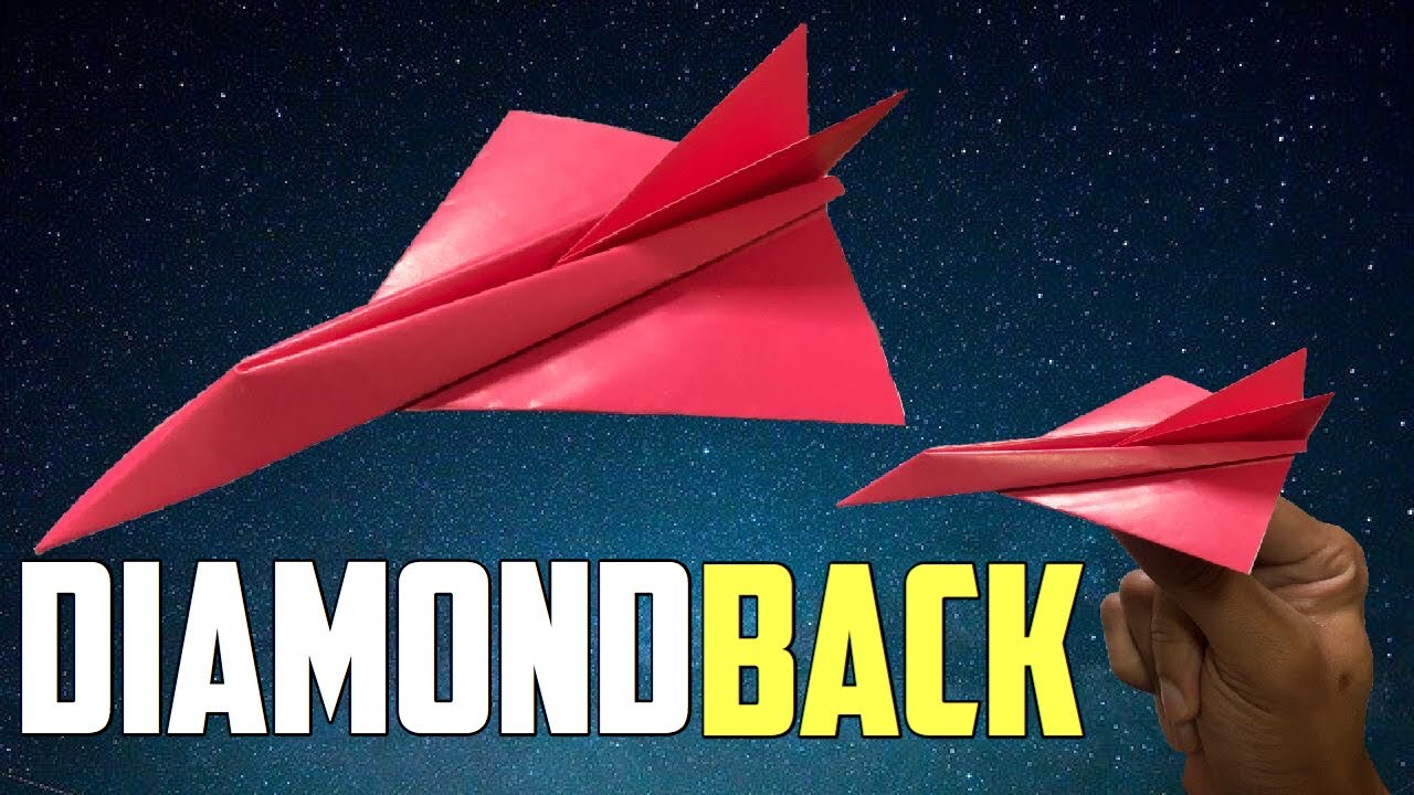 How To Make A Paper Airplane - Diamondback By Jayson Merrill - Youtube