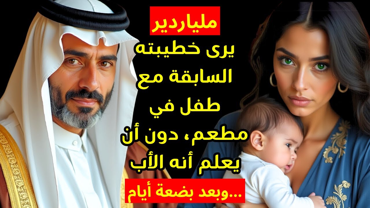 ...رأى المليارديرُ العربي خطيبته السابقة مع طفل في مطعم، دون أن يعرف أنه الأب، وبعد بضعة أيام