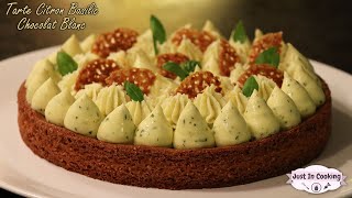 Recette de Tarte Citron Basilic et Chocolat Blanc