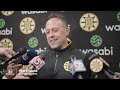 Marco Sturm gives updates before BOS @ WSH