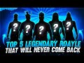 TOP 5 LEGENDARY ROYALE THAT WILL NEVER COME BACK😲 || GAREENA FREE FIRE