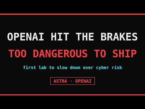 OpenAI Hit the Brakes: The First AI Too Dangerous to Ship