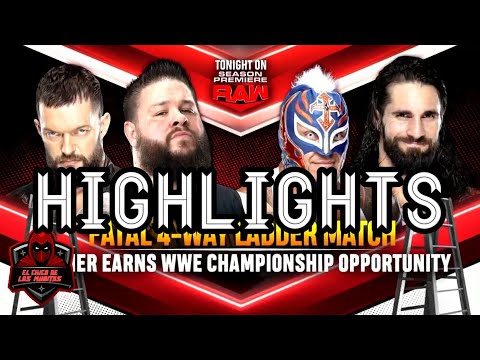 KEVIN OWENS VS FINN BALOR VS SETH ROLLINS VS REY MYSTERIO HIGHLIGHTS