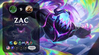 Zac Mid vs Azir - NA Master Patch 14.7