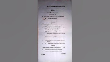 +3 5th Semester Utkal university Botany (Core-12) question paper 2024 #utkaluniversity #viralshorts