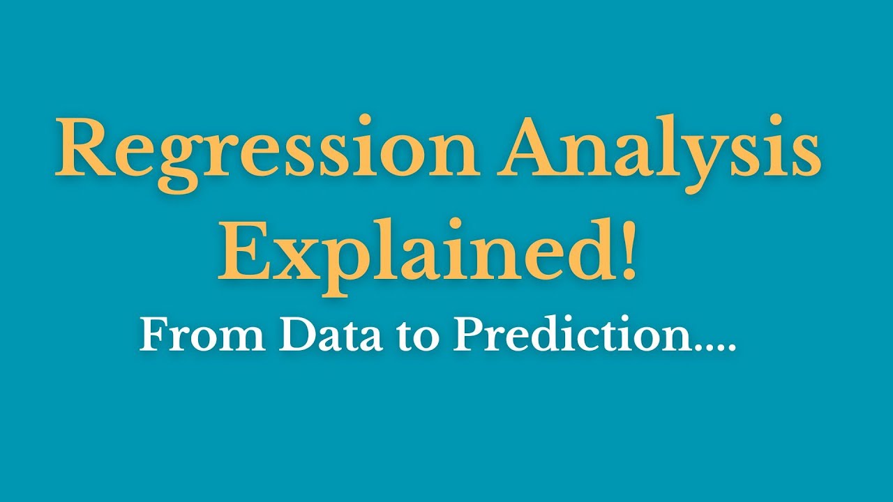 Regression Analysis Explained Simply | Predict Future with Data# ...