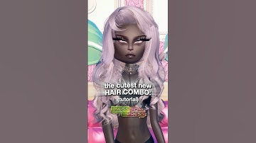 HAIR COMBO TUTORIAL for you :) #dti #dresstoimpress #roblox #wicked #update #new #items #tips