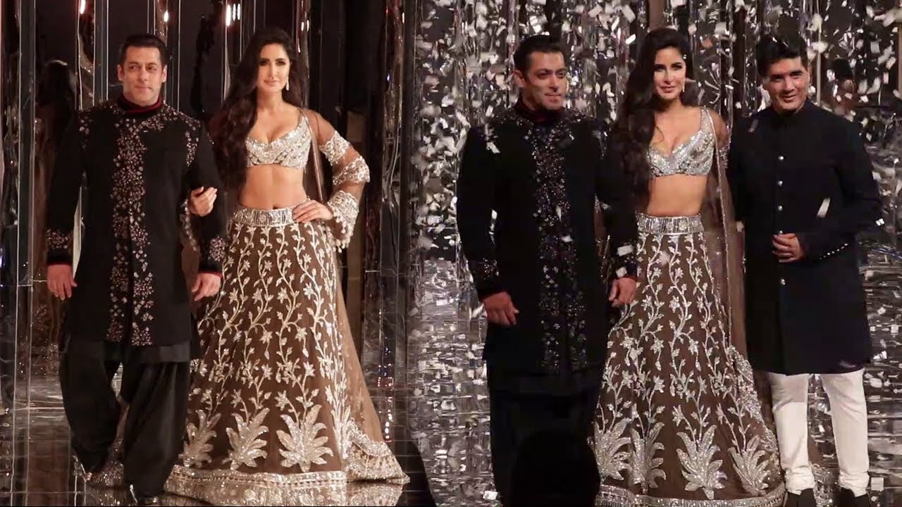 Salman Khans SIZZLING RAMP WALK With Girlfriend Katrina Kaif Holding Hands  Full Video