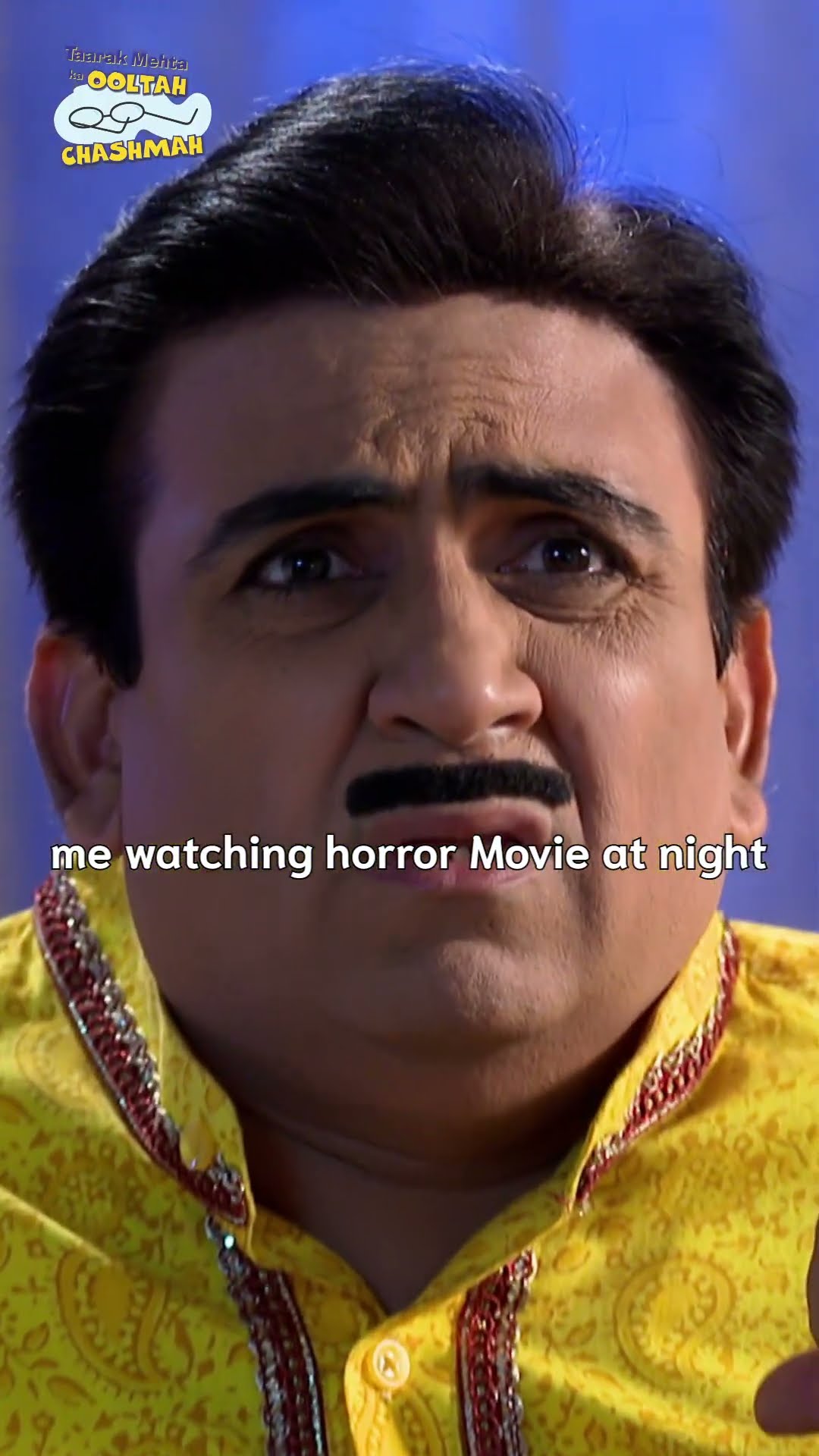 Me watching horror movie at night!#tmkoc #funny #comedy #relatable #shorts #funnyshorts
