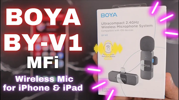 BOYA Wireless Mic for iPhone and iPad 🔥 Unboxing & Review