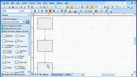 Visio 2007 Demo: Build a flowchart quickly with AutoConnect