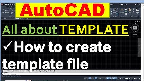 AutoCAD Me Template File Kaise Banaye? | AutoCAD Tutorial in Hindi