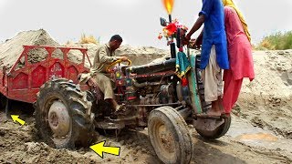 Tractor Stuck in mud sand 2020