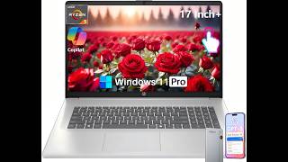HP 17 Inch Laptop, 17.3" HD+ Touchscreen Display, AMD Ryzen 5 7430U (Up to 4.5GHz), 16 GB RAM