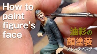 1/35フィギュア塗装　パンター搭乗員　Drawing timelapse