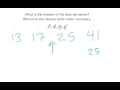 Finding the Median in Data Sets