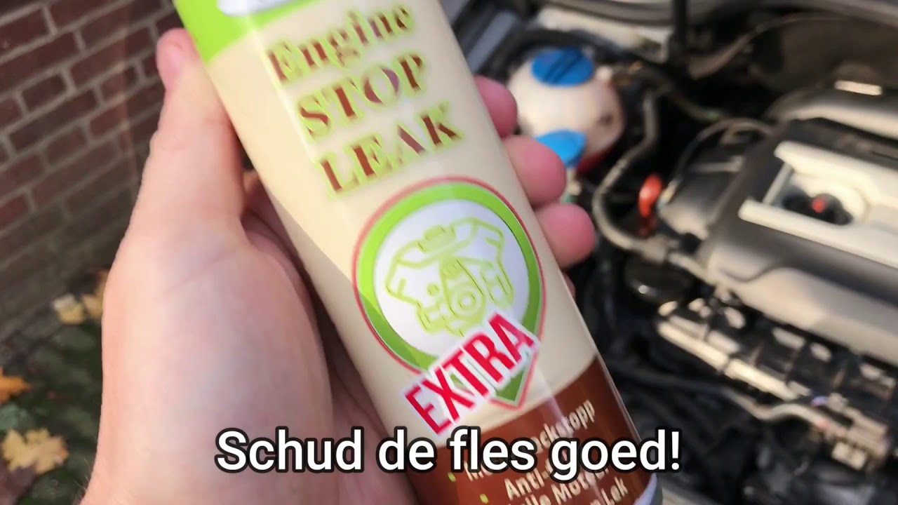 Olielekkage dichten met TORALIN Motor Stop Lek YouTube
