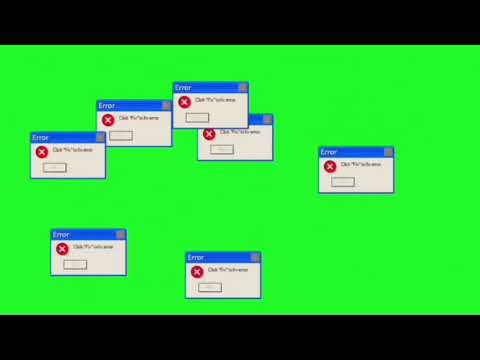 Error green screen effect (free)