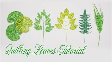 Quilling Leaves P3 Tutorial , paper leaves | DIY Paper Leaves Handmade Decoration