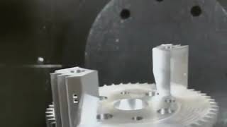 5 Axis gear part with 5th Axis Workholding