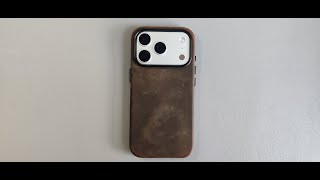 Belemay Crazy Horse Leather Case for the iPhone 17 Pro