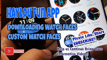 Downloading Watch Faces, Custom Watch Faces in Haylou FUN App with Haylou RT