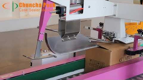 Flap folding and sealing machine, case sealer machine (2019)