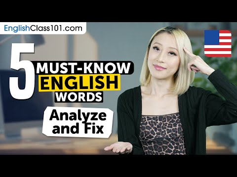 5 Must-Know English Words: Analyze and Fix