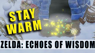 How to stay warm on Mount Lanayru - The Legend of Zelda Echoes of Wisdom stop shivering freezing
