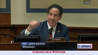 Raskin Outlines Administration's Failure to Create National COVID-19 Plan