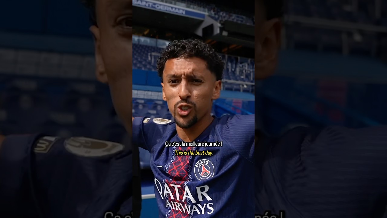 Marqui loves Media Day 🤣 #PSG #Marquinhos