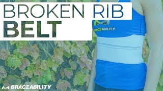 BraceAbility Rib Belt for Fractured, Cracked or Dislocated Ribs & Intercostal Muscle Strain