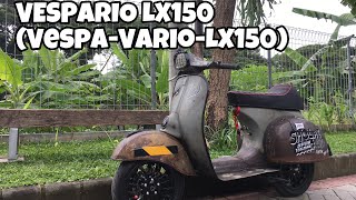 VESPARIO LX150 #vespa #vespacustom #vespaACG #vespasprint #vespaindonesia #vespakarat #vespapatina