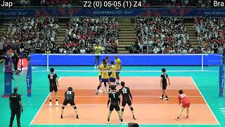 Volleyball Japan vs Brazil Amazing Full Match
