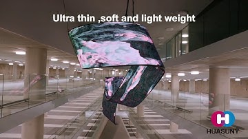 Ultra Thin Ribbon Rubber Double Sides LED Screen Solution for Groningen Park Forum 2019