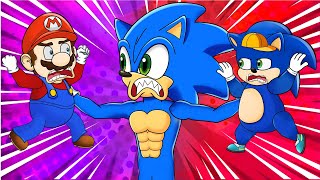 Sonic 2 & Mario - Sonic Very Sad Story But Happy Ending Sonic Life Stories 2D Animation