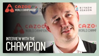 Wilson REACTS To Becoming Champ! 🤯 | Cazoo World Championship 2024