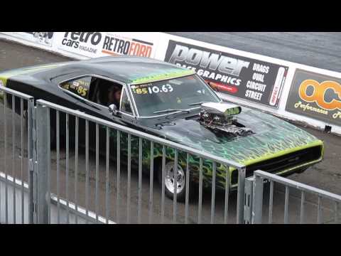 Santa Pod Mopar Euro Nats 2013 "Super Fred" Flamed Charger