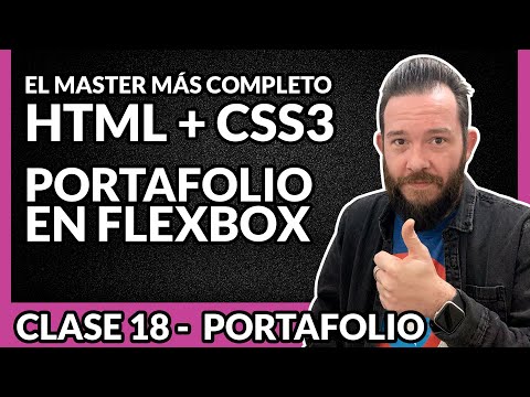 Crea un PORTAFOLIO WEB en FLEXBOX  👉  Aprende CSS Web Responsive 🚀  Clase 18 - MASTER en HTML y CSS