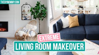 Extreme Living Room Makeover With Diy Shiplap Fireplace Lake House Makeover The Diy Mommy