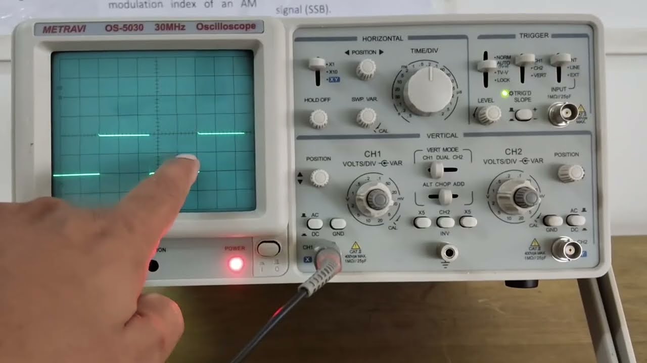 How to Use CRO (Cathode Ray Oscilloscope) | CRO Basics #CRO