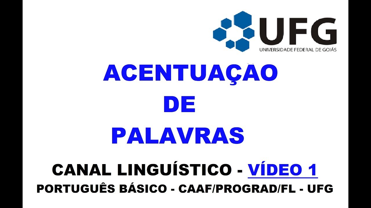 Acentuação de palavras