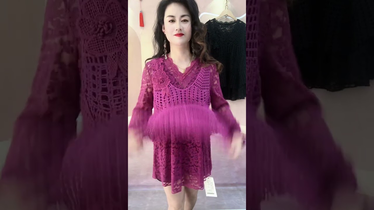 Women Knitted Sweater, Autumn and Winter Color Block Long Sleeve Tassel