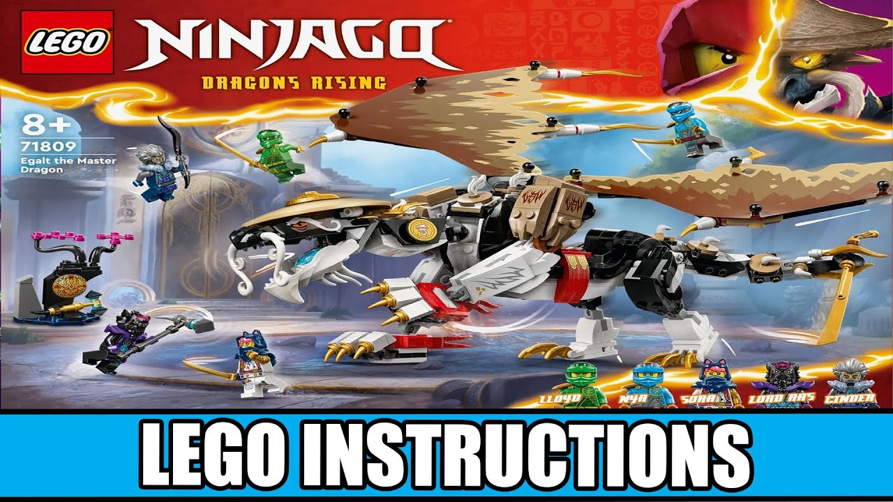 LEGO Instructions - Ninjago - 71809 - Egalt the Master Dragon - YouTube