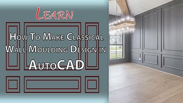 how to make wall molding in autocad | AutoCAD tutorial | 3d molding design | classical wall design