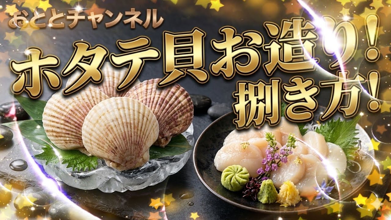 [魚の捌き方]ホタテ貝お造り