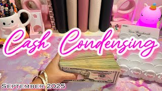 CASH CONDENSING | SEPTEMBER 2025 | #cashenvelopesystem  #cashcounting