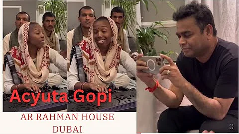 Jai Radha Madhav Jai Kunj Bihari - acuyta Gopi special Iscon kirtan nam raspan AR Rahman house Dubai